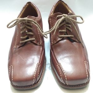 Sandro Moscoloni Leather Tan Brown Bicycle Toe size 7D